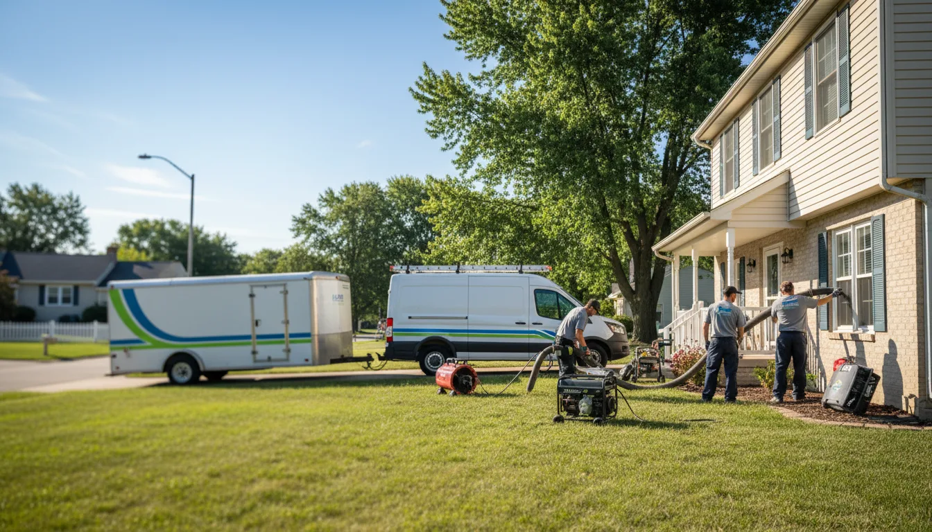 Flooded Basement Restoration And Cleanup With Repair in Waveland, IN near me
